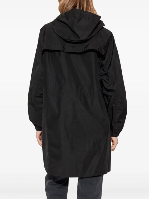 Burberry logo-plaque coat - Black