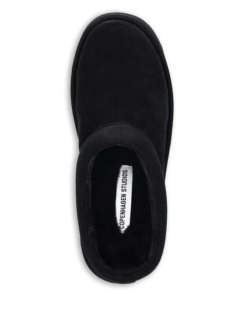Copenhagen platform suede mules - Black - zdjęcie produktu nr 2