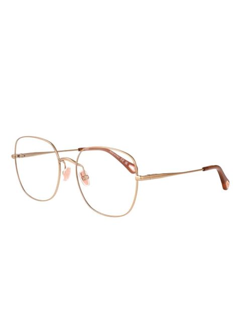 Chloé Eyewear round-frame glasses - Gold - zdjęcie produktu nr 2