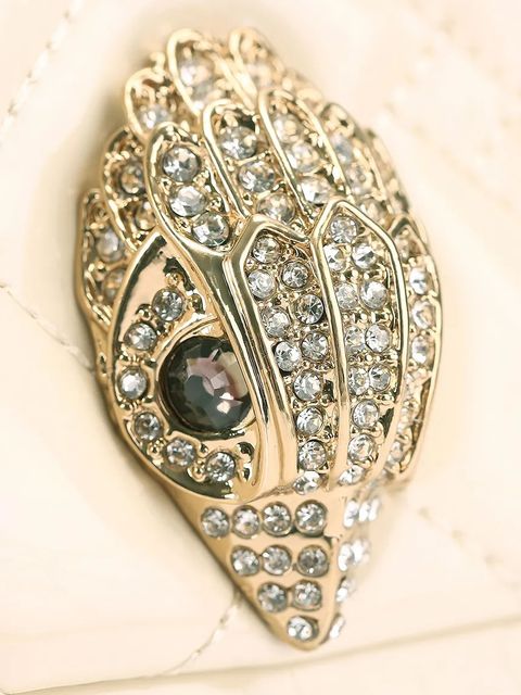 Kurt Geiger London torebka skórzana Kensington kolor beżowy 5017342309