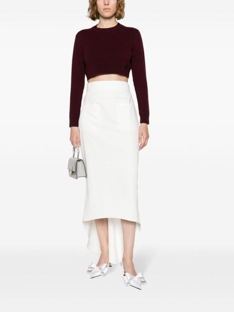 Prada fluted midi skirt - White - zdjęcie produktu nr 2