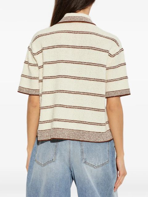 Róhe striped polo top - Neutrals