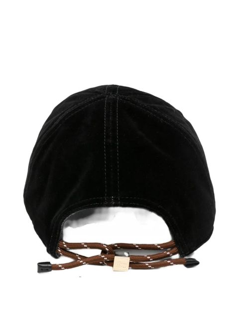 Miu Miu logo-embroidered cap - Black - zdjęcie produktu nr 2