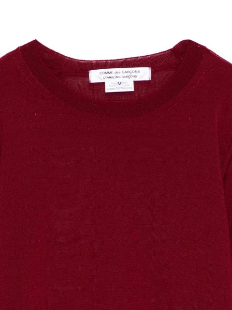 Comme Des Garçons wool crew-neck sweater - Red
