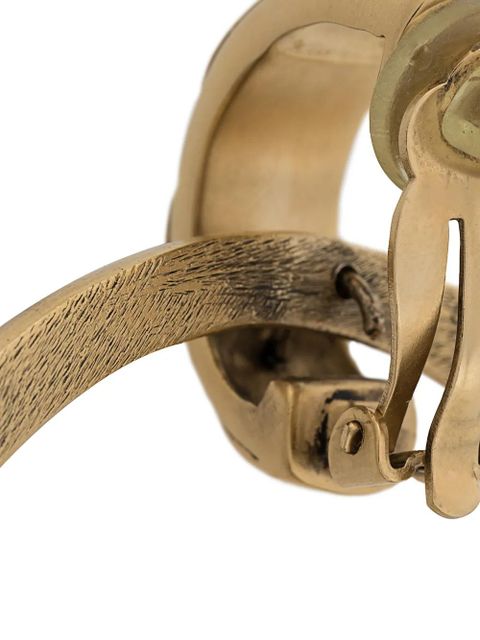 Saint Laurent ball hoop earrings - Gold