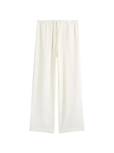 TOTEME drawstring striped trousers - Neutrals - zdjęcie produktu nr 1