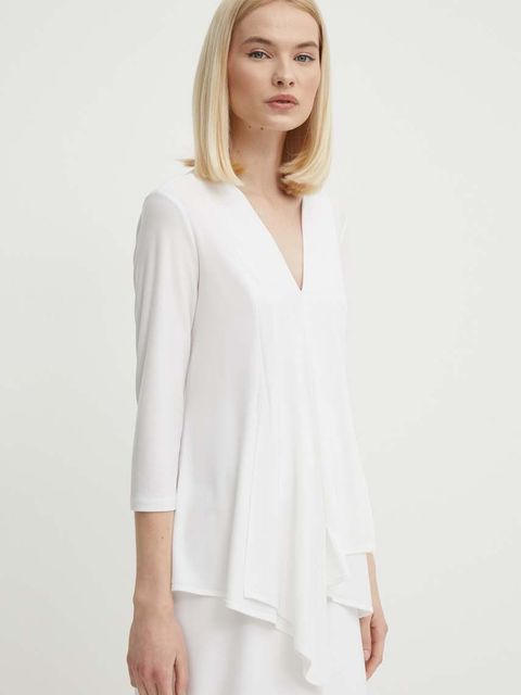 Joseph Ribkoff bluzka damska kolor biały gładka 161066 - zdjęcie produktu nr 1