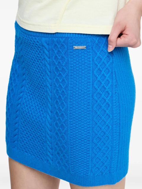 JW Anderson cable-knit mini skirt - Blue