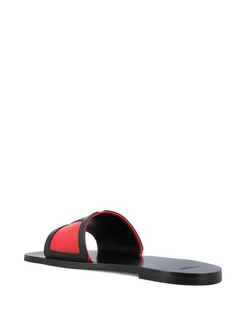Valentino Garavani Viva Superstar VLogo leather sandals - Red - zdjęcie produktu nr 2