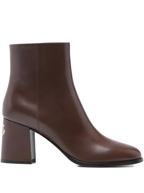 Valentino Garavani logo heel ankle boots - Brown - zdjęcie produktu nr 1