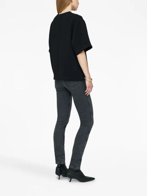 ANINE BING Maddie short-sleeve T-shirt - Black