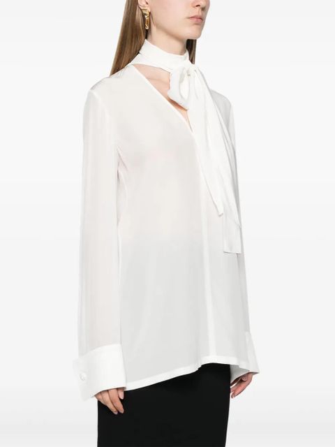 Sportmax Elleni silk blouse - White