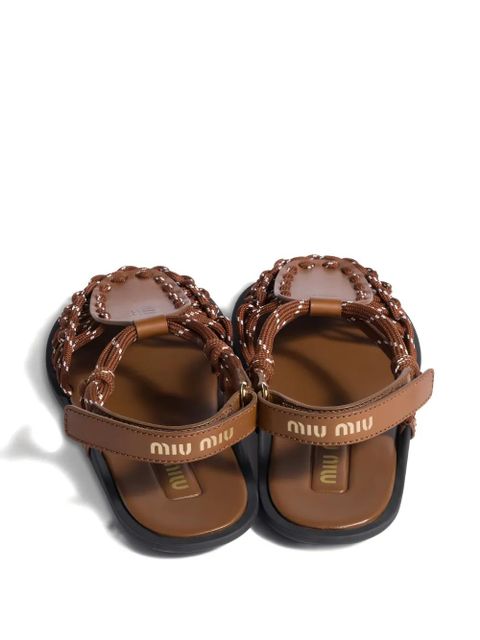 Miu Miu caged sandals - Brown - zdjęcie produktu nr 2
