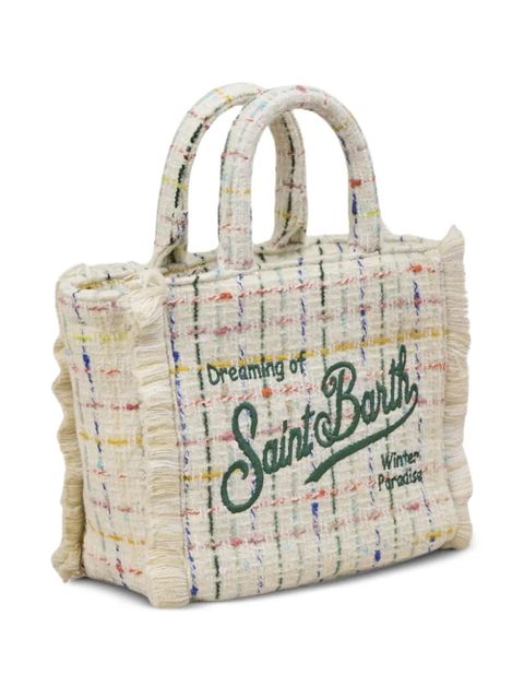 MC2 Saint Barth mini Vanity fringed tote bag - Neutrals