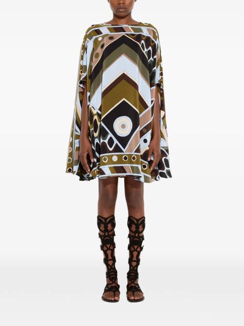 PUCCI Vivara-print silk kaftan - Green - zdjęcie produktu nr 2