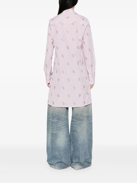 ETRO paisley striped shirt - White