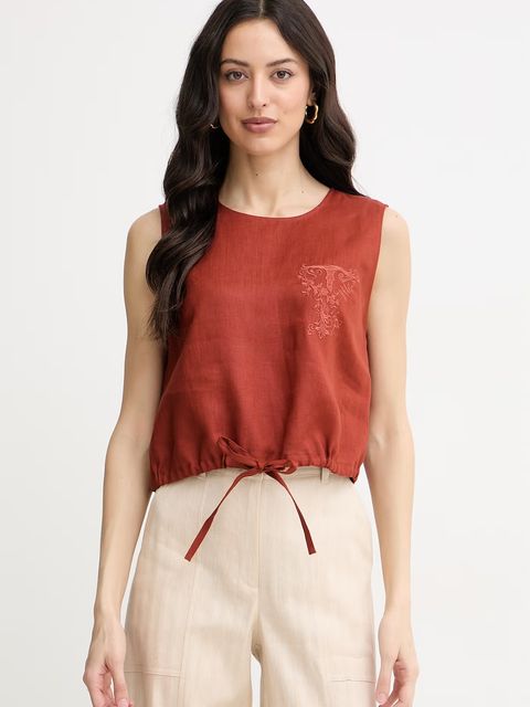 Twinset top damski lniany - zdjęcie produktu nr 1