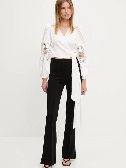 Answear.LAB bluzka damska kolor biały z aplikacją