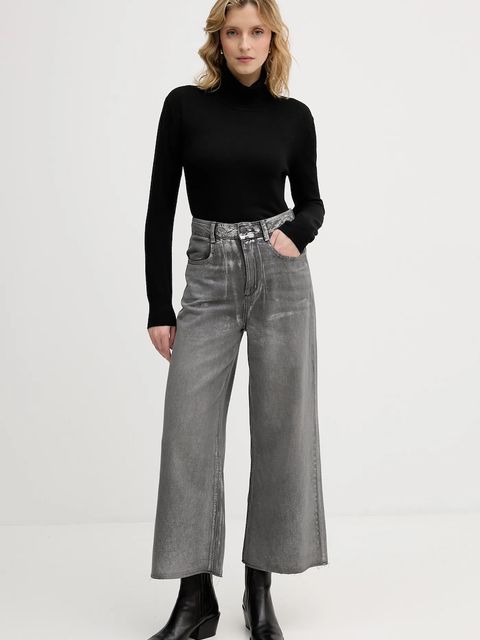 United Colors of Benetton jeansy damskie kolor szary 48UHDE02M - zdjęcie produktu nr 2