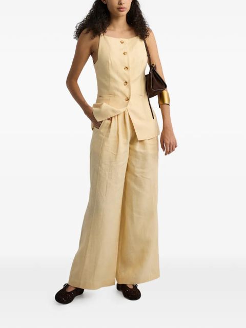 Posse Parker pleated palazzo pants - Neutrals - zdjęcie produktu nr 2