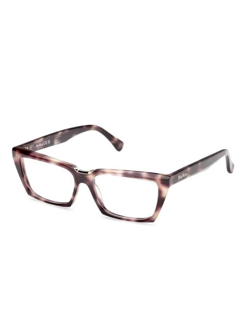 Max Mara Eyewear tortoiseshell geometric frames - Brown - zdjęcie produktu nr 1