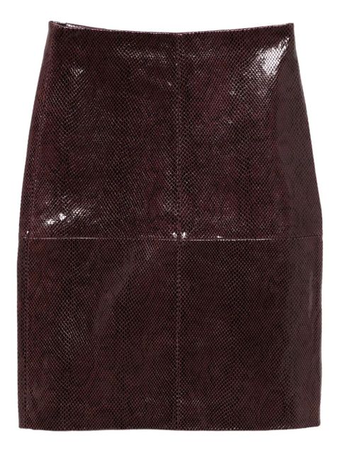 Róhe leather skirt - Red - zdjęcie produktu nr 1