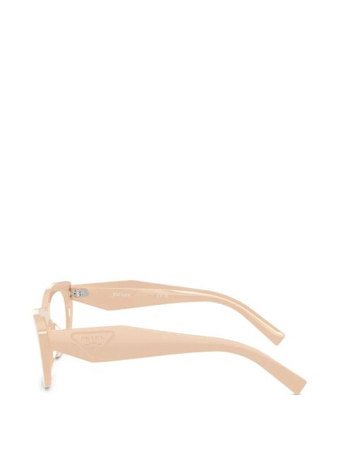 Prada Eyewear geometric-frame glasses - Pink