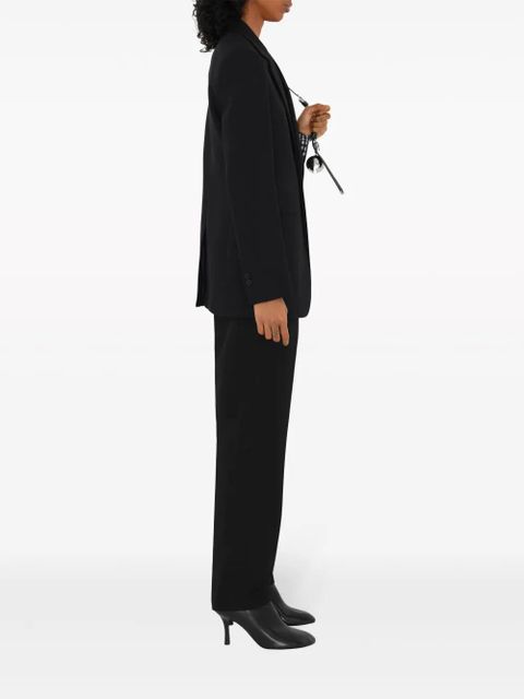 Burberry checked wool blazer - Black