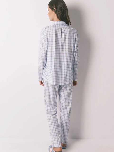 women'secret piżama bawełniana damska kolor niebieski bawełniana 3132158