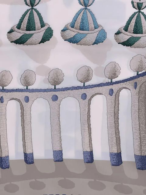 Ferragamo garden-print silk scarf - Neutrals - zdjęcie produktu nr 2