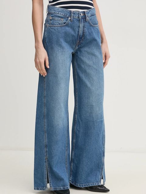 Pepe Jeans jeansy WIDE LEG JEANS MW SLIT - zdjęcie produktu nr 1