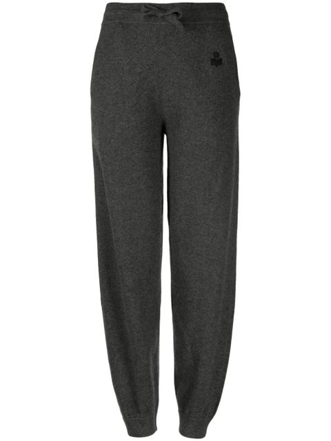 MARANT ÉTOILE Kira drawstring-waist knitted trousers - Grey - zdjęcie produktu nr 1