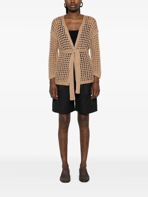 Max Mara Mxpgelo long-sleeve cardigan - Neutrals