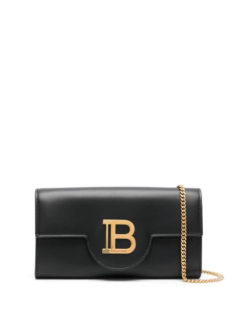 Balmain logo-plaque leather crossbody bag - Black - zdjęcie produktu nr 1