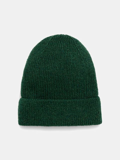 Answear.LAB czapka z wełną merino kolor zielony