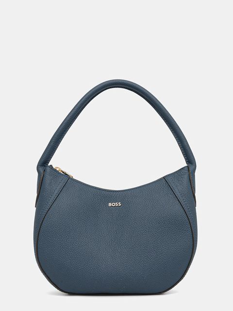 BOSS torebka skórzana kolor niebieski 50547946 - zdjęcie produktu nr 1