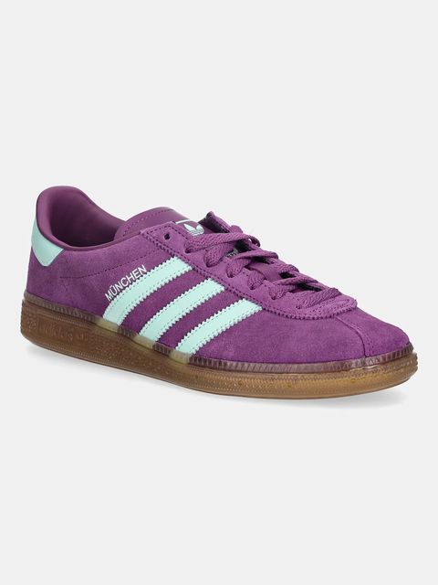 adidas Originals sneakersy zamszowe Muenchen damskie kolor fioletowy JS3995 - zdjęcie produktu nr 1