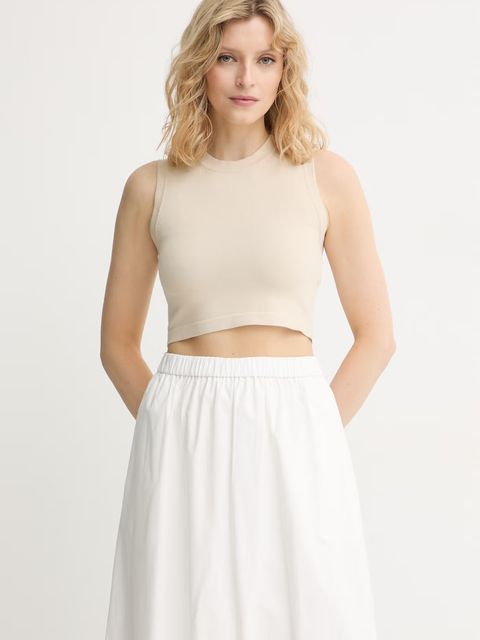 Weekend Max Mara crop top damski z wiskozy - zdjęcie produktu nr 1