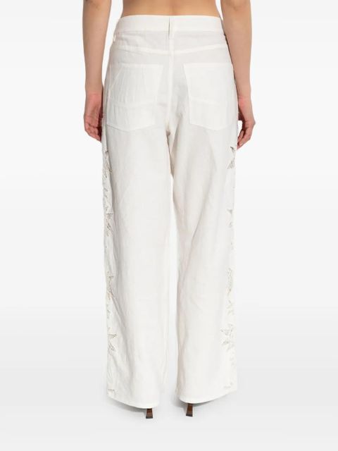 Zadig&Voltaire embroidered trousers - White