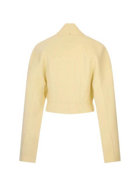 Sportmax wool cropped jacket - Yellow - zdjęcie produktu nr 2