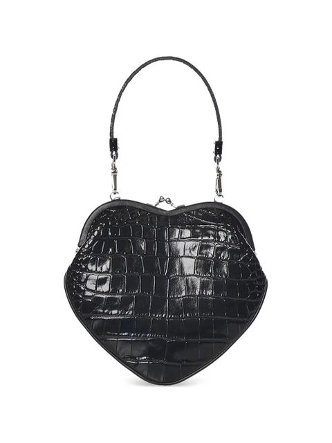 Vivienne Westwood Heart embossed leather tote bag - Black - zdjęcie produktu nr 2
