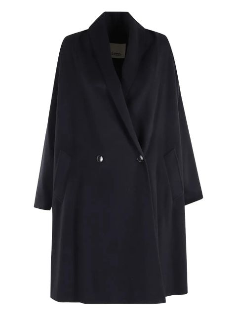 ISABEL MARANT Elise shawl-lapel double-breasted coat - Black - zdjęcie produktu nr 1