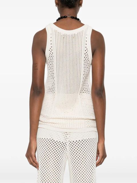 Golden Goose open-knit vest - Neutrals