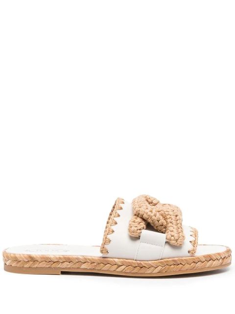 Tod's Kate crochet sandals - White - zdjęcie produktu nr 1