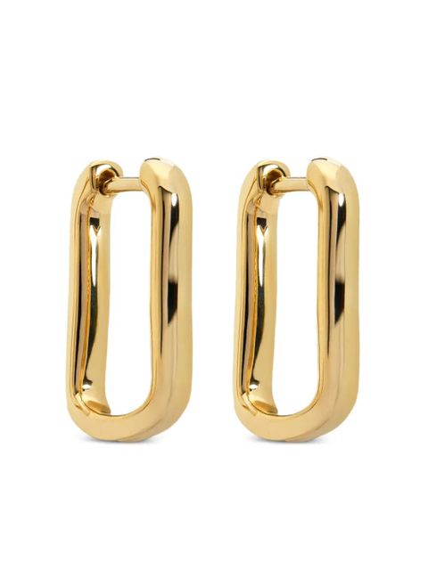 Monica Vinader recycled 18K gold vermeil Alta capture huggie earrings - zdjęcie produktu nr 1