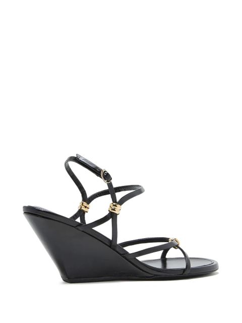 Proenza Schouler Coil strappy wedge sandals - Black