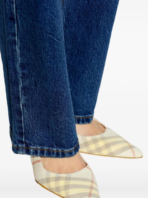 Burberry checked slingback heeled pumps - Neutrals