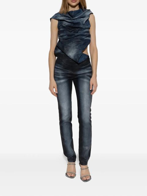 Diesel asymmetric-design jumpsuit - Blue