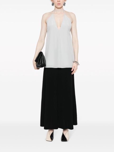 TOTEME high-waisted midi skirt - Black