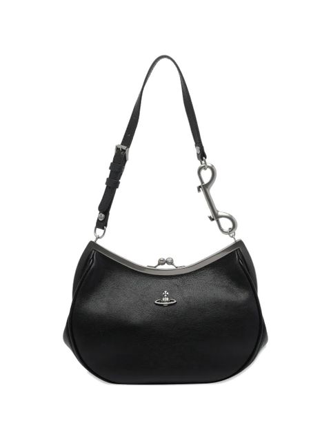 Vivienne Westwood orb-plaque shoulder bag - Black - zdjęcie produktu nr 1